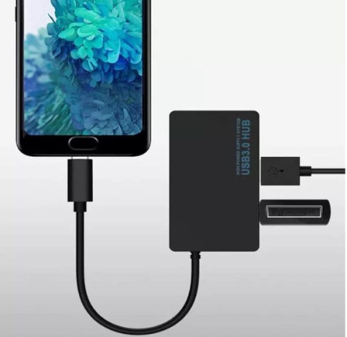 HUB USB-C 4x USB 3.0 ROZGAŁĘŹNIK REPLIKATOR PORTÓW - zdjęcie 2