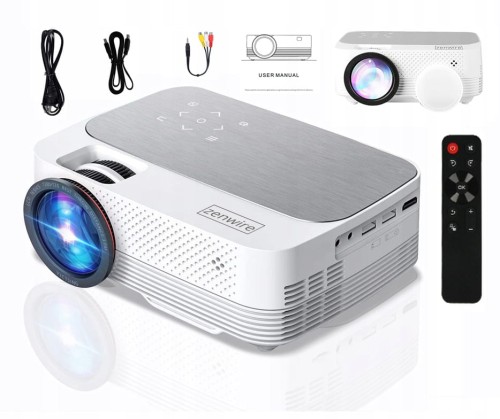 Projektor mini Rzutnik LED Full HD 720p 4000 lm 2000:1 170 cali HDMI USB Zenwire Q6 - zdjęcie 1