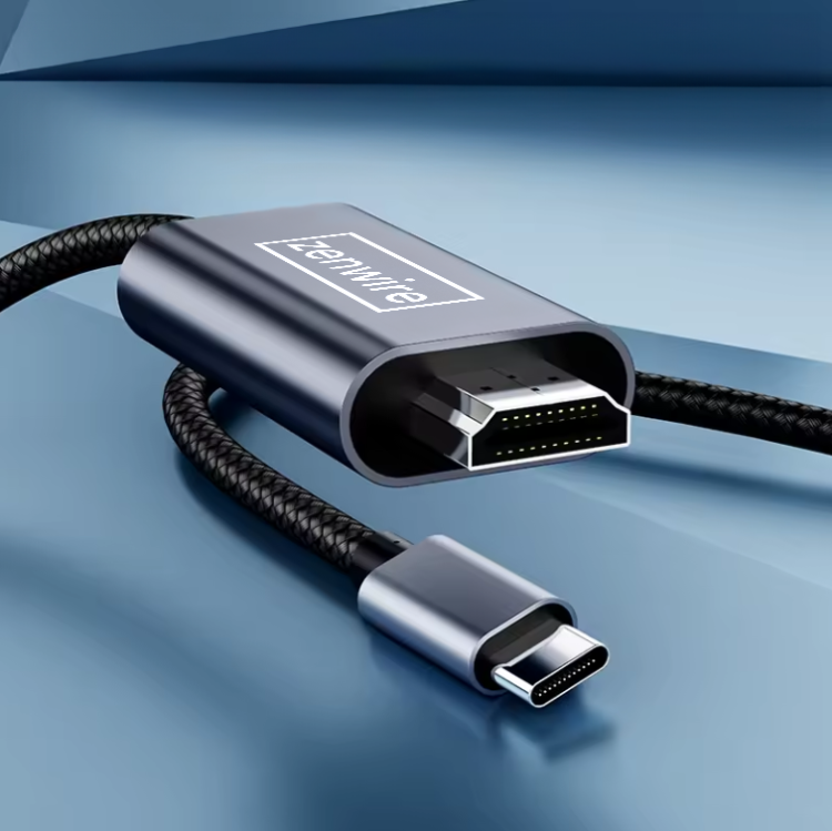 KABEL ADAPTER Przejściówka USB-C 3.1 typ C HDMI 2.0 4K 60Hz MHL 2m Zenwire ZC-3 - zdjęcie 2