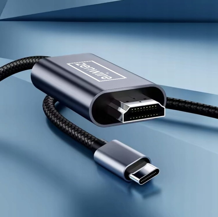 Kabel Adapter Przejściówka USB-C HDMI 4K 60Hz MHL DEX do Telefonu Macbooka Zenwire ZC-3 - zdjęcie 2
