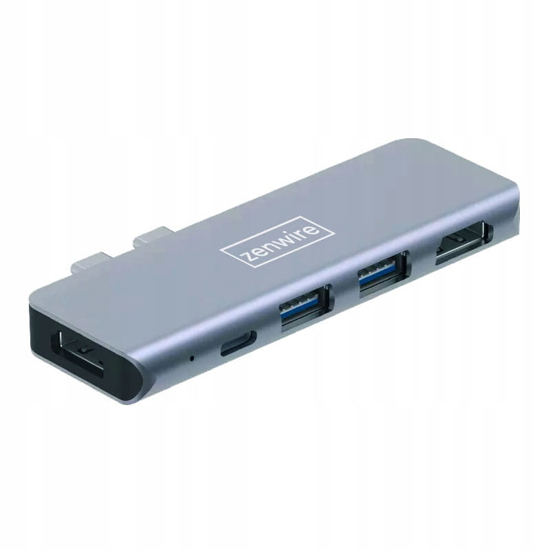 HUB USB-C 5w1 Adapter 2x HDMI USB 3.0 Macbook Pro Air M1 Zenwire - zdjęcie 1