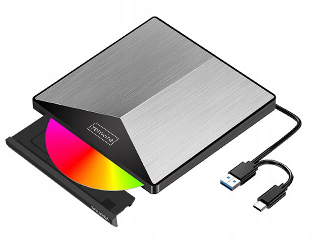 パートナーシップトレーニングDVD ＣＤ Externă portabilă DVD CD-RW DRIVER 2in1 USB 3.0 și USB-C 3.1