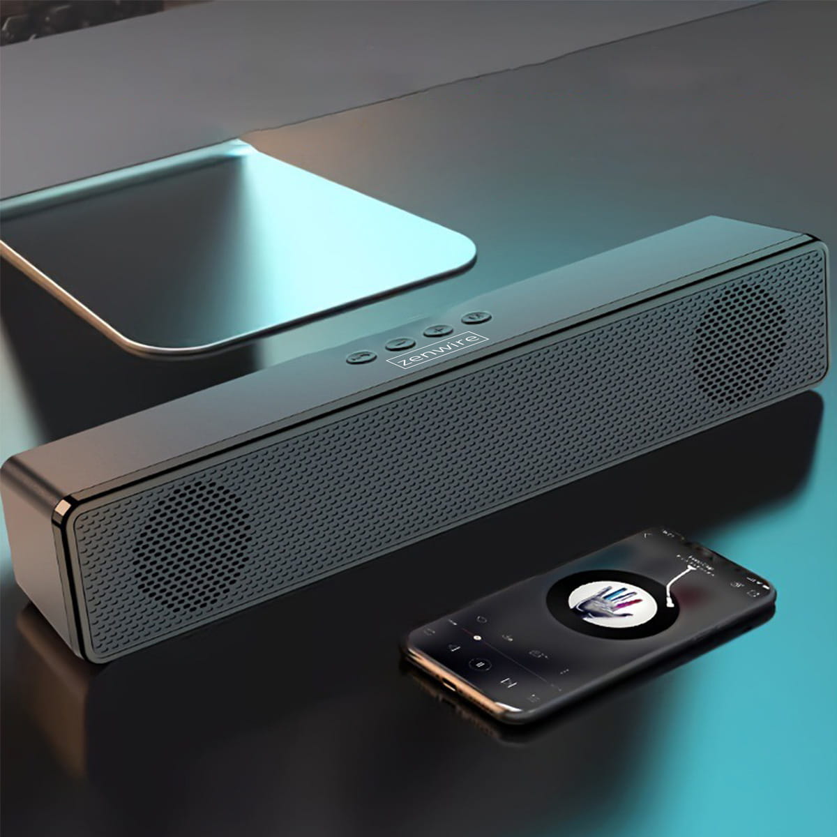 Mini Soundbar Boxă Portabilă Bluetooth Fără Fir Radio FM SD USB